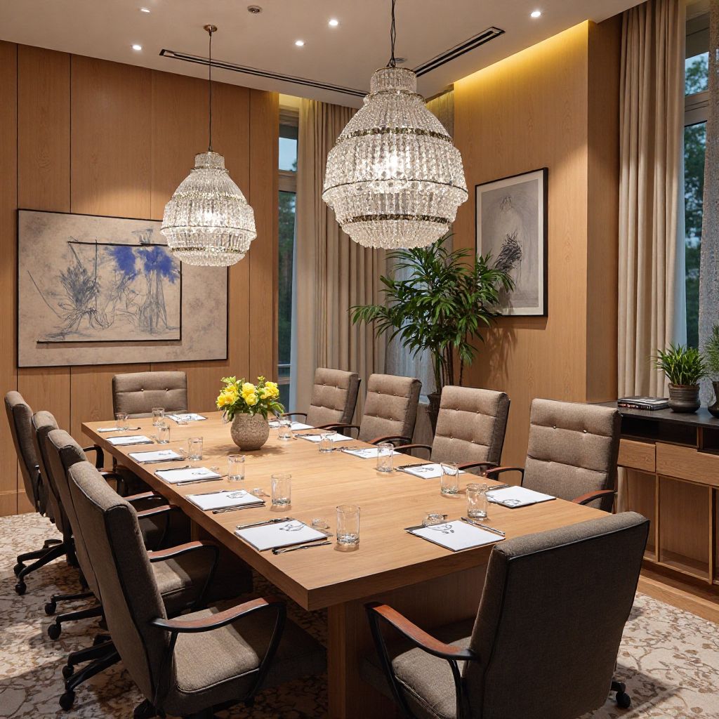 Pregătirea sălii de conferință